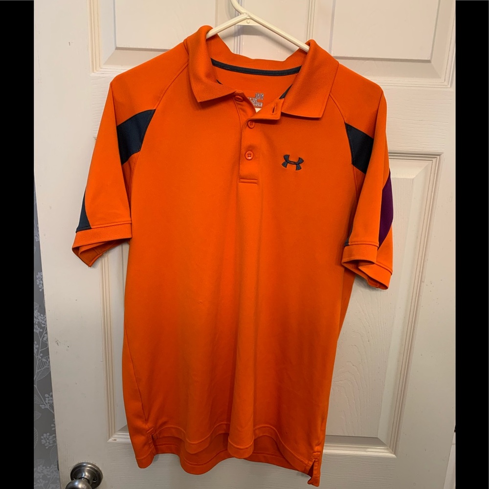 Underarmour heat gear golf shirt large